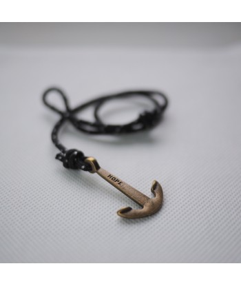 Bracelet Noir Moucheté Blanc - Ancre Hope Vintage