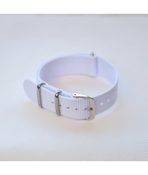 Bracelet NATO Blanc - Largeur : 20mm