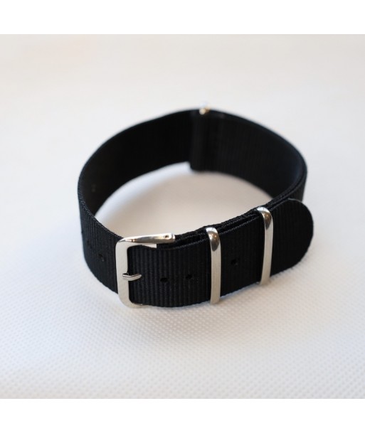 Bracelet NATO Noir - Largeur : 24mm
