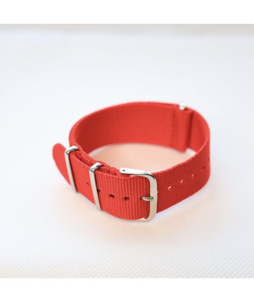 Bracelet NATO Rouge - Largeur : 18mm
