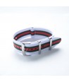 Bracelet NATO ''Italie'' Blanc / Vert / Rouge - Largeur : 22mm