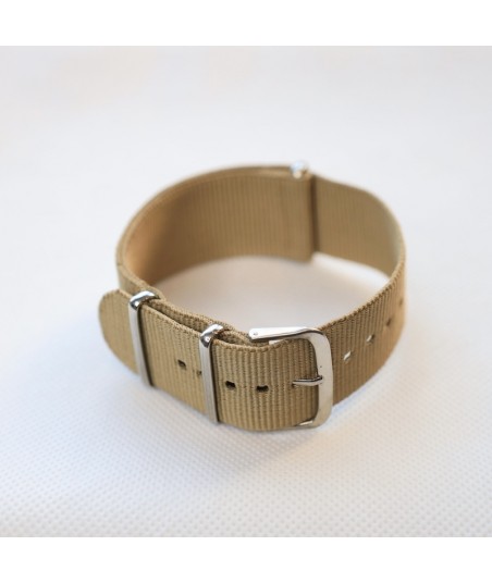 Bracelet NATO Beige - Largeur : 22mm