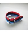 Bracelet NATO Bleu / Rouge - Largeur : 18mm