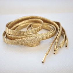 LACETS DORÉS PAILLETTES BRILLANTS 100cm