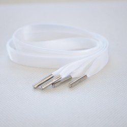 LACETS FINS SATIN BLANC 100cm
