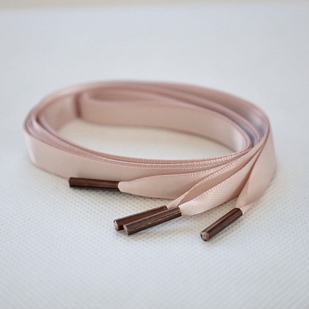 LACETS FINS SATIN NUDE ROSÉ 100cm
