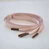 LACETS FINS SATIN NUDE ROSÉ 100cm