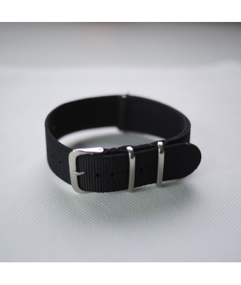 Bracelet NATO Noir - Largeur : 22mm